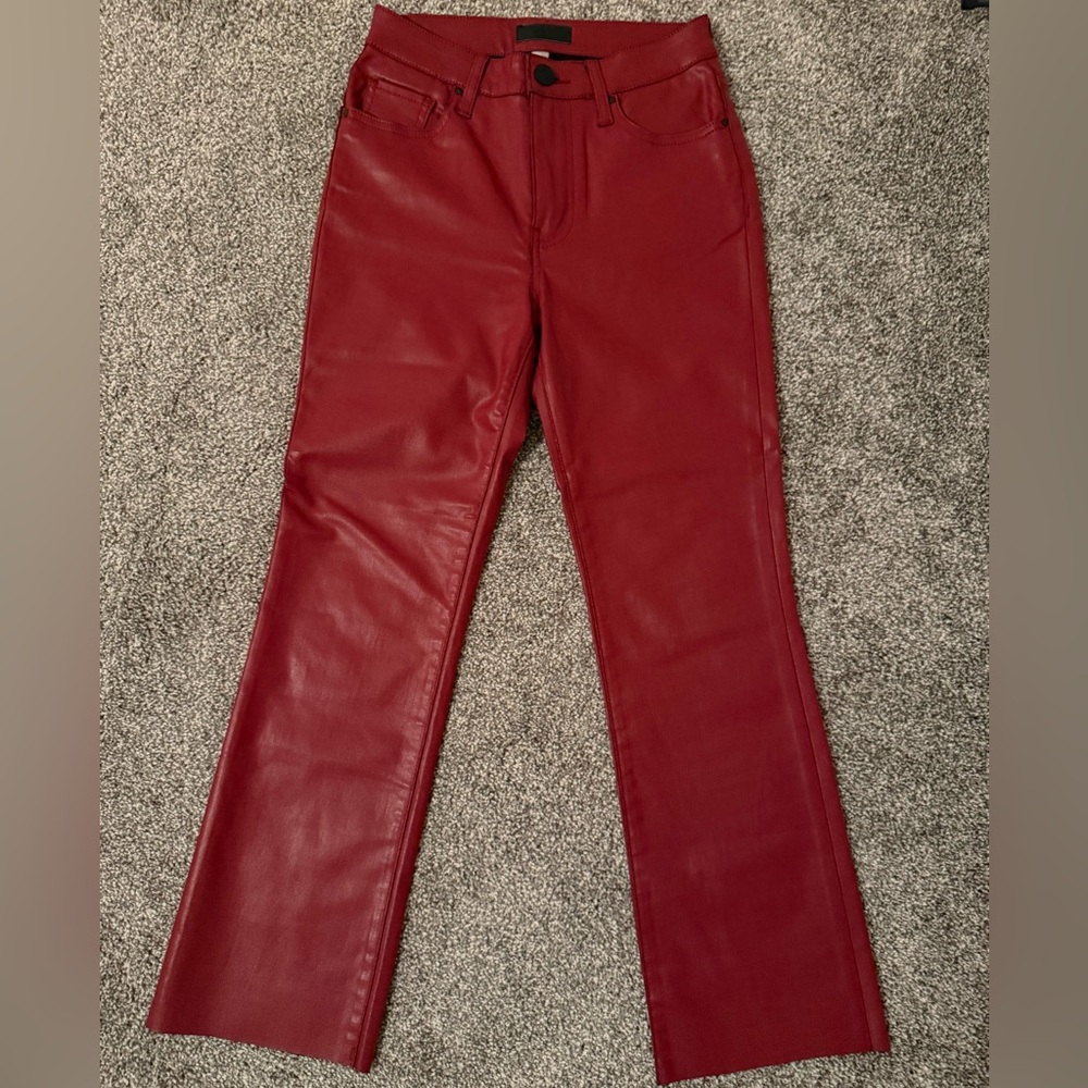 NWOT Kut from the Kloth - Kelsey high rise ankle flare - faux leather look